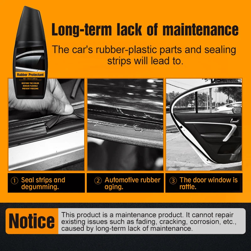 Rubber Seal Protectant | Rejuvenates Color & Flexibility, Prevents Sticking in Winter, Prolongs Rubber Seals on Doors & Windows
