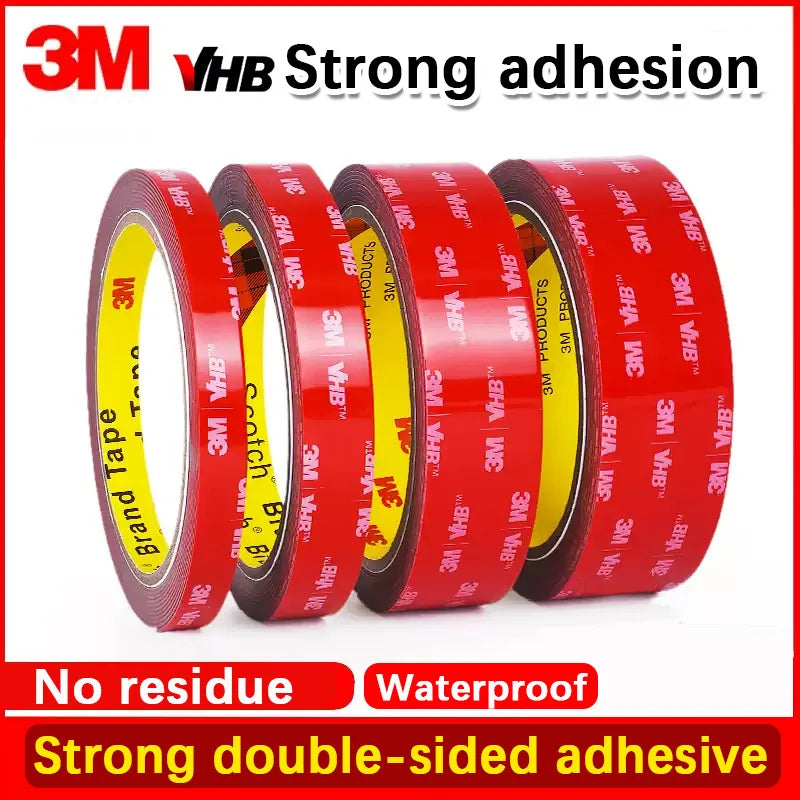 3M VHB double-sided adhesive stickers strong adhesive sponge tape car car VHB waterproof non-marking high viscosity fixed wall.