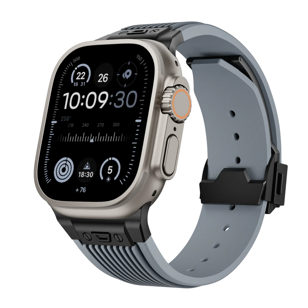 Silicone Sports Strap for Apple Watch Ultra 2/1 49mm Series 9 8 7 45mm 44mm Rubber Band for IWatch 6 5 4 3 Se 44mm 42mm Bracelet