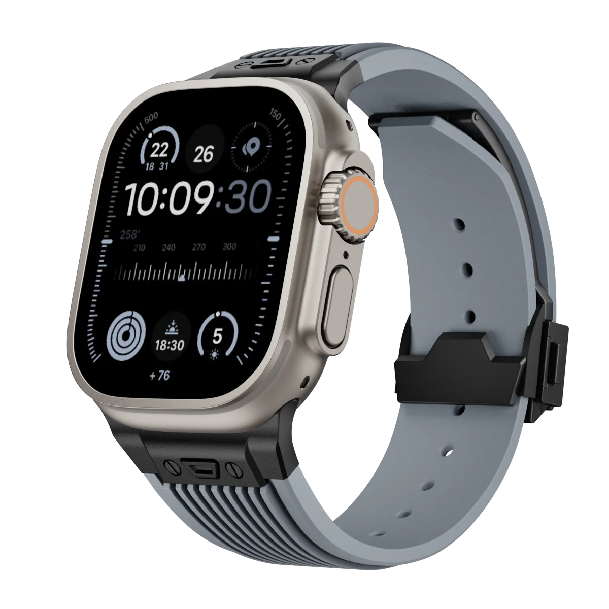 Silicone Sports Strap for Apple Watch Ultra 2/1 49mm Series 9 8 7 45mm 44mm Rubber Band for IWatch 6 5 4 3 Se 44mm 42mm Bracelet