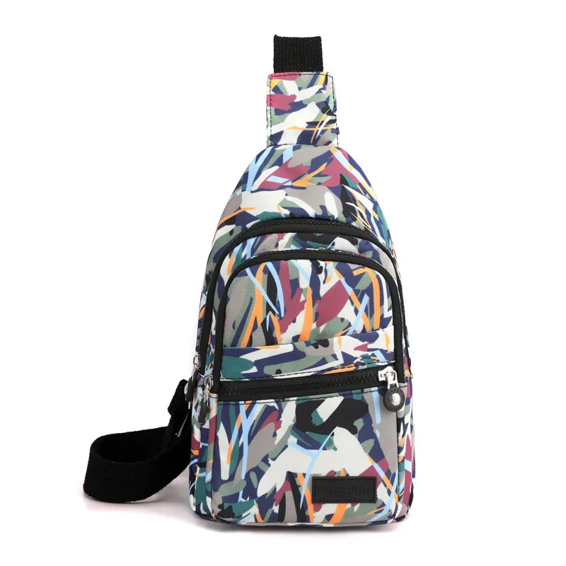 Women Mini Backpack Small Chest Bag Oxford Cloth Waterproof Fashion Messenger Bag Female Sports Bag Travel Bagpack Crossbody Bag
