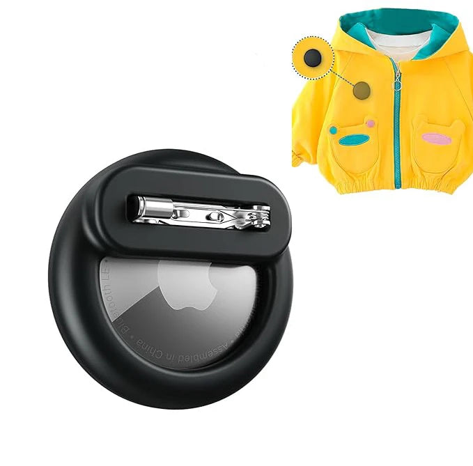 Silicone Airtag Holder for Kids with Safety Pins AirTag GPS Tracker Case for Children Elderly Hidden Inside Clothes Shoe Backpac