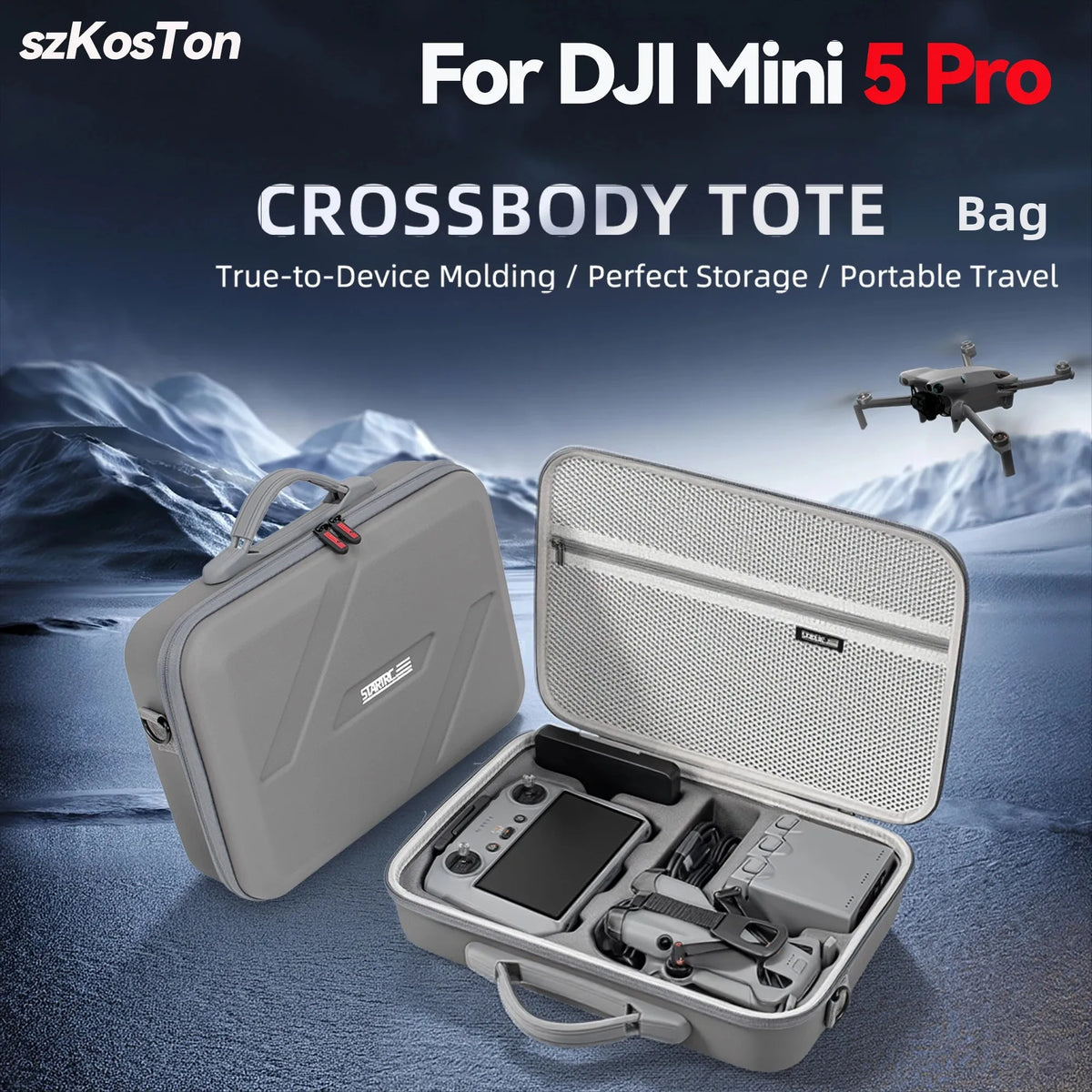 Portable Carrying Case for DJI Mini 5 Pro Drone Hard Travel Storage Bag Shockproof Case Waterproof Protector Accessories