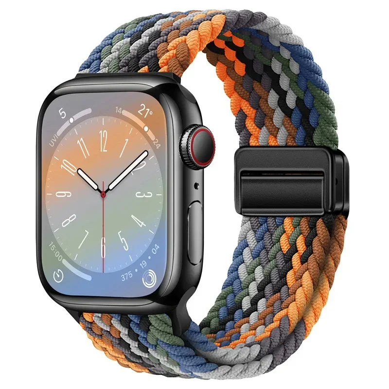 Nylon strap For Apple watch 11 10 42mm 46mm 9 8 7 45mm 41mm Ultra 3/2/1 49mm Magnetic wristband For iWatch 6 5 4 3 SE 44mm 40mm