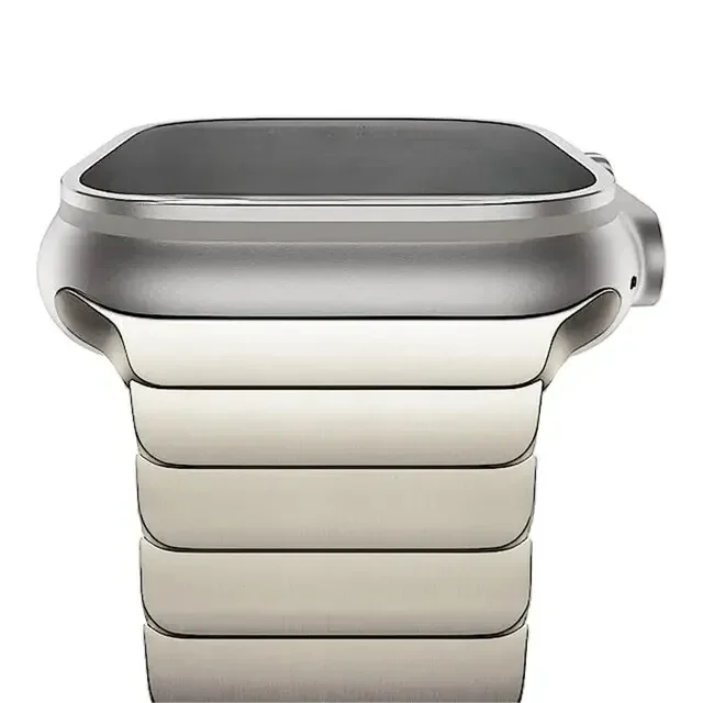 Luxury Stainless Steel Strap For Apple Watch Series 9 8 7 45mm 41mm 44 40 mm Link Bracelet Iwatch Ultra 2 49mm IWatch Metal Band