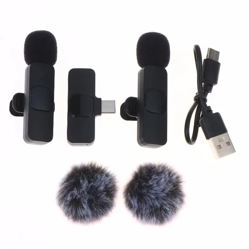 New【K9 Wireless Microphone Mini Audio Video Recording Mic For Phone Android Laptop Live Gaming Mobile Phone Microphone】