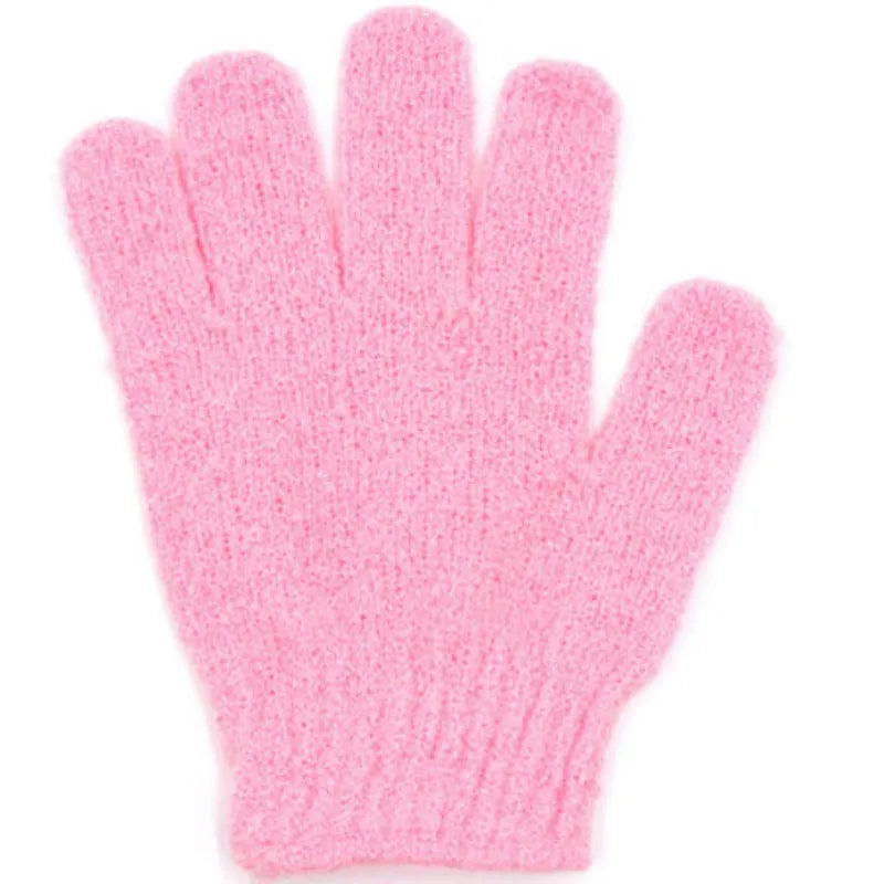 5PCS/SET Skin Bath Shower Wash Cloth Shower Scrubber Back Scrub Exfoliating Body Massage Sponge Bath Gloves Moisturizing Spa