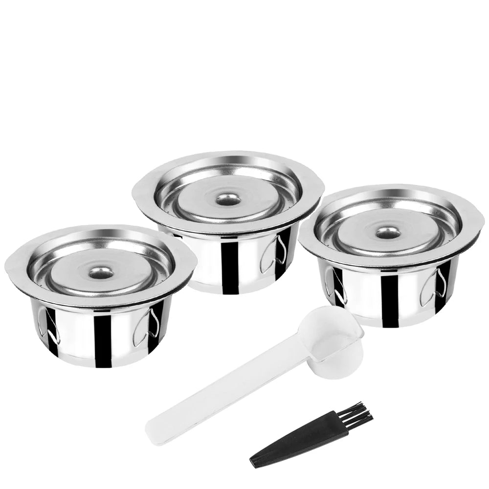 2 IN 1Reusable Vertuo Coffee Capsule Steel Stainless Metal for Nespresso Vertuoline Plus Machine Cream Coffee Filter