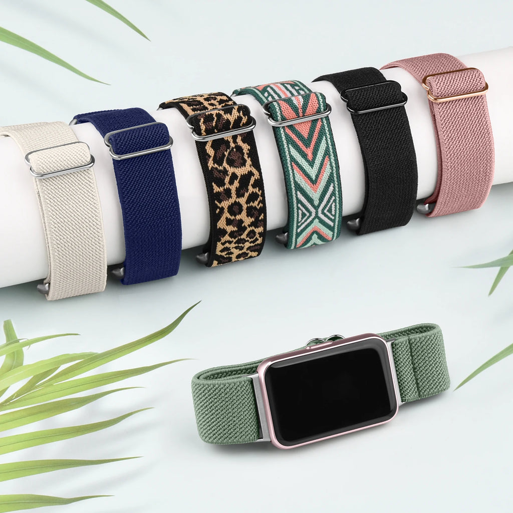 Elastic Nylon Band for Samsung Galaxy Fit 3 Strap Sport Watch Band for Samsung Galaxy Fit 3 Bracelet Adjustable Wristband