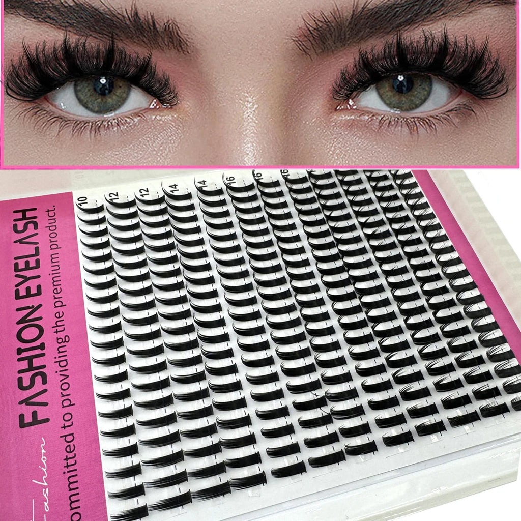 New Spikes Lashes 10-20mm Mix Extension Premade Individual Lashes Cluster Eyelashes Wispy Lashes Clusters Volume Manga Eyelashes