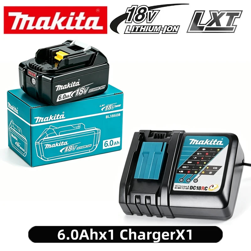 original Makita battery 18V rechargeable battery 6.0Ah replacing Makita DDF487 BL1840 BL1850 BL1860B BL1830B power tool battery