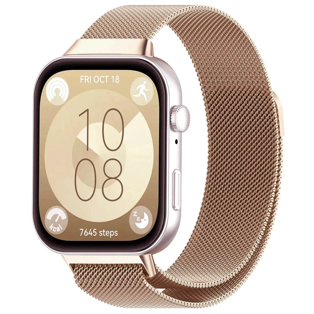 Milanese Loop Band For Huawei Watch FIT 4 pro-Fit 4 Strap Magnetic stainless steel correa for Huawei Fit 3 Fit4 bands Accessorie