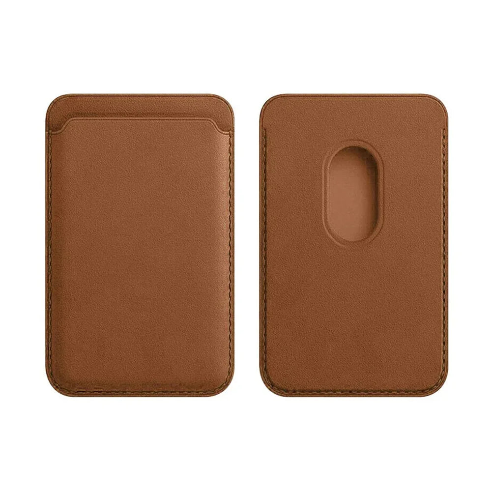 Blocking Magnetic Card Wallet Holder Leather Pocket Card Sleeve For iPhone 15/16/17Pro Max Magnet Anti-Theft Credit ID Card Case