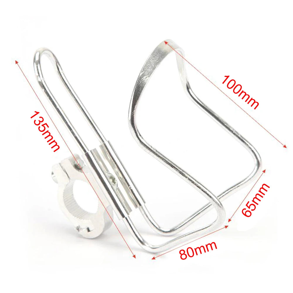 1x Bike Water Bottle Holder Bracket Mountain Bike Handlebar Bottle Mount Cycling Accessories Aluminum Alloy Bicycle Bottle Cage