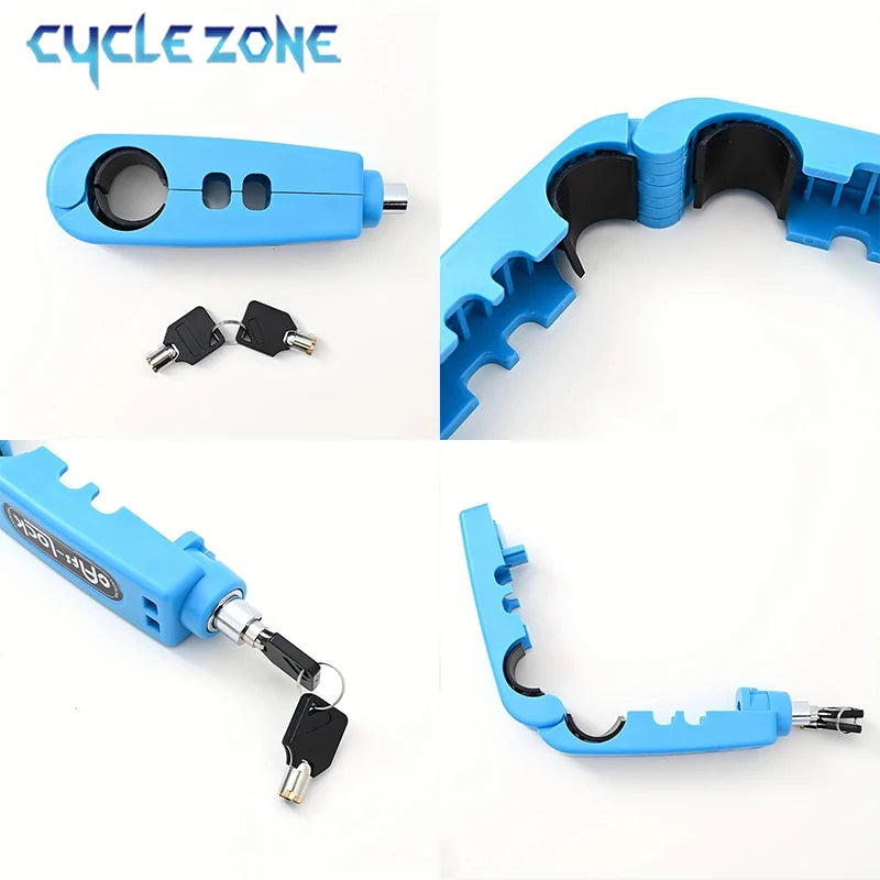 Bike Anti-Theft Lock Electric Bicycle Brake Handlebar Grip Lock Portable Prevent Theft Bike Motorcycle Locks Cycling Accessories
