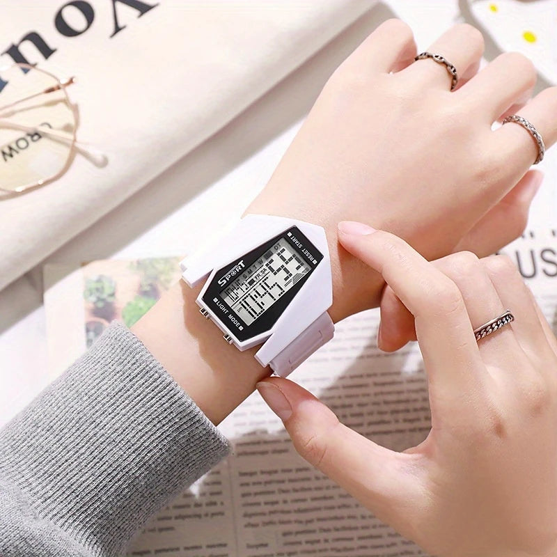 Multi-function aircraft watch junior high school students junior high school boys and girls sports electronic watch