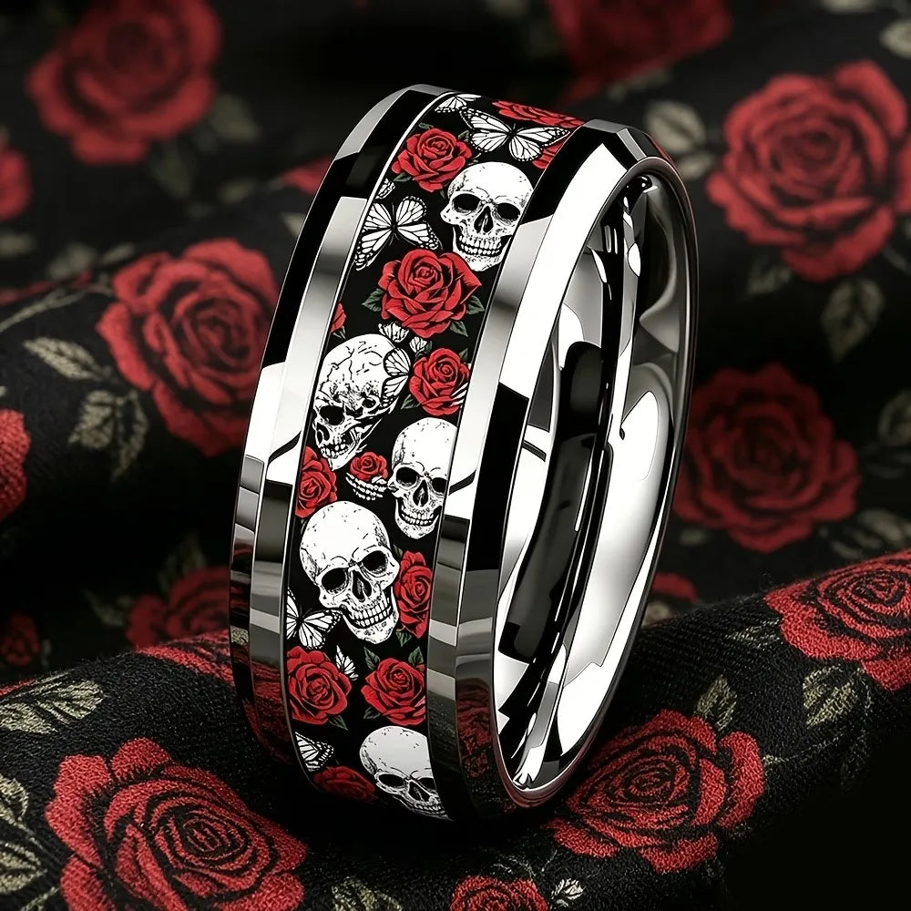 Cool Domineering Auspicious Cloud Dragon Ring Retro Punk Stainless Steel Dragon Rings for Men Rock Biker Jewelry Anillos Hombre