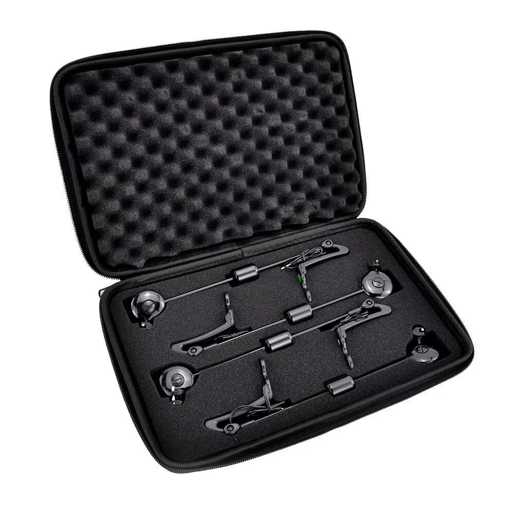 Hirisi LED Carp Fishing Swingers Drop Off Indicator 4 Color In Zipped Case Carp Fishing Equipment B2022