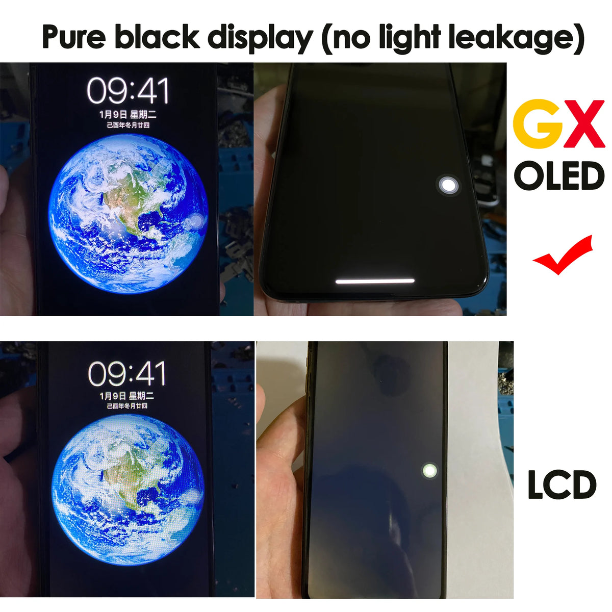 180days Warranty GX OLED For iPhone 13 11 Pro 12Pro 12 Screen Replacement Display Digitizer For iPhone 13 14 Plus Pro Max LCD