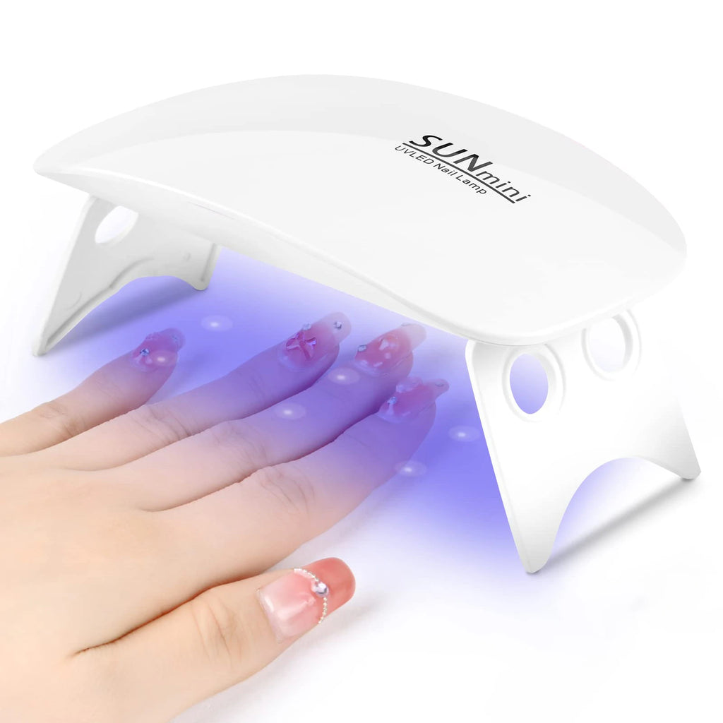 Mini Mouse 6W UV LED Nail Polish Drying Lamp 6 LED Portable Lights Home Nail Manicure Lamp USB Phototherapy Machine for Gel Nail