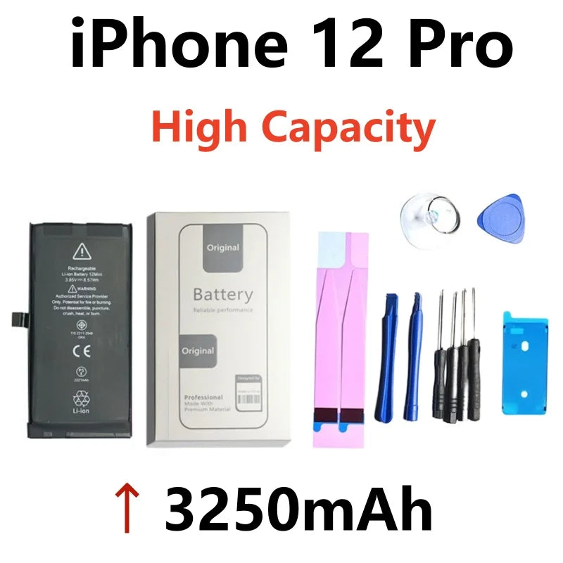 Xilecaly Battery For iPhone 14 Pro Max 11 Pro 12 13 Mini Pro Max Original Real High Capacity Replacement Bateria Warranty 1 Year