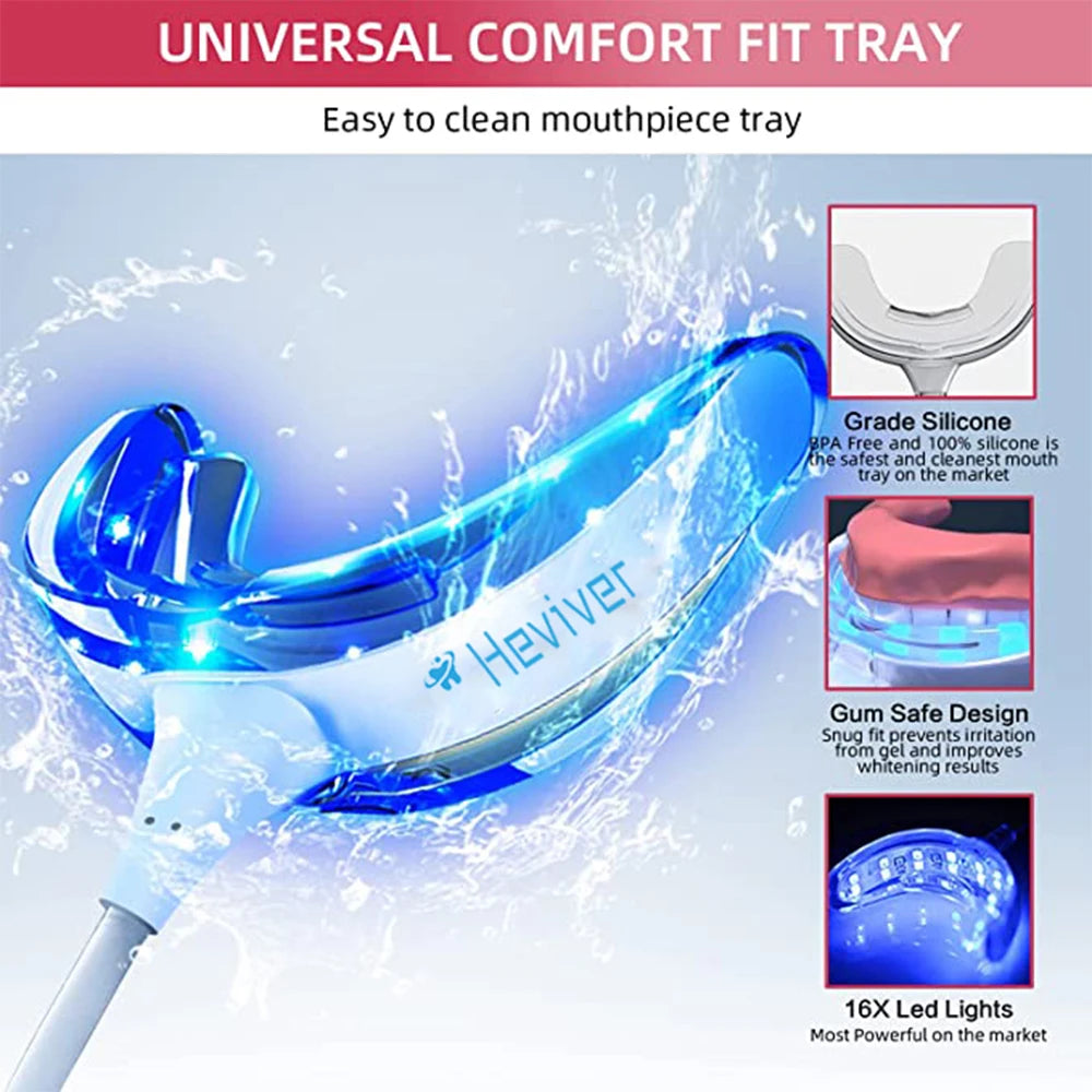 Portable Teeth Whitening Lamp with Enhanced Cold Light Gel Removes Yellow Stains from Teeth a Miracle of Oral Whitening Care