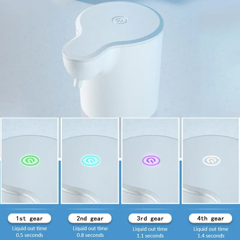 350ML Automatic Foam Soap Dispenser Bathroom Smart Washing Hand Machine USB Charging White ABS for Bathroom Toilet