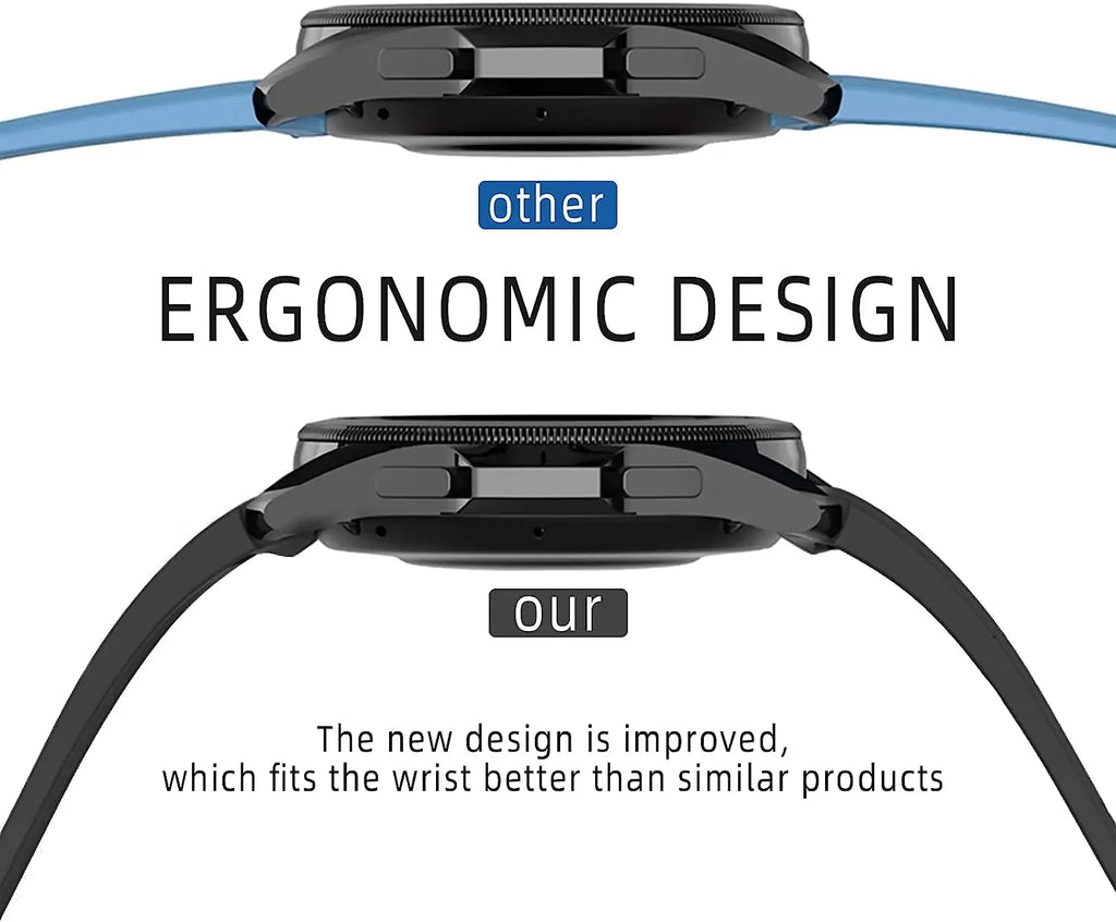 Original Silicone Band for Samsung Watch 7 6 5 4 Classic Strap 47mm 43mm 44mm 40mm Magnetic Buckle For Galaxy Watch 5 Pro 45mm