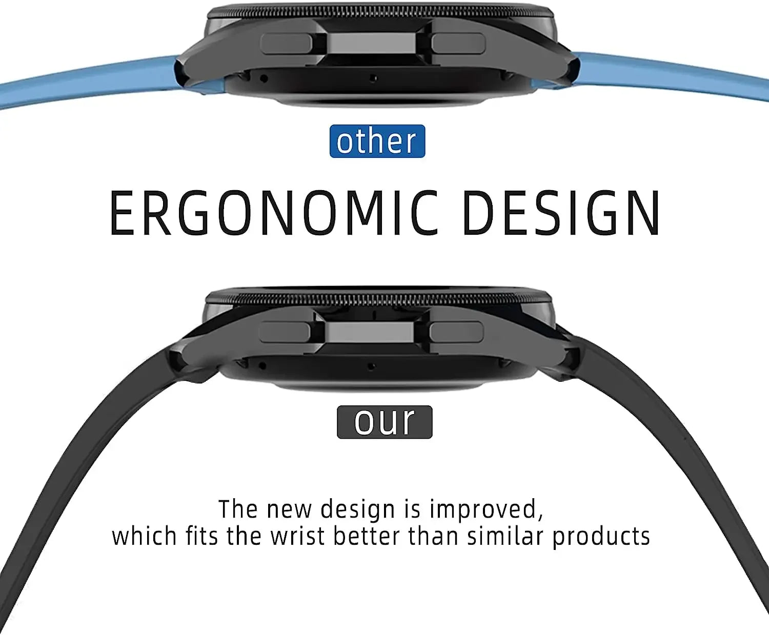 Original Silicone Band for Samsung Watch 7 6 5 4 Classic Strap 47mm 43mm 44mm 40mm Magnetic Buckle For Galaxy Watch 5 Pro 45mm