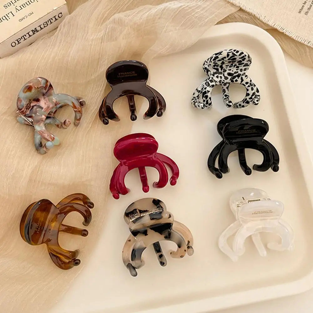 French Acetate Hair Claw Clips Retro Crab Shark Clip Elegant High Ponytail Holders Fashion Hair Accessories for Women Girls