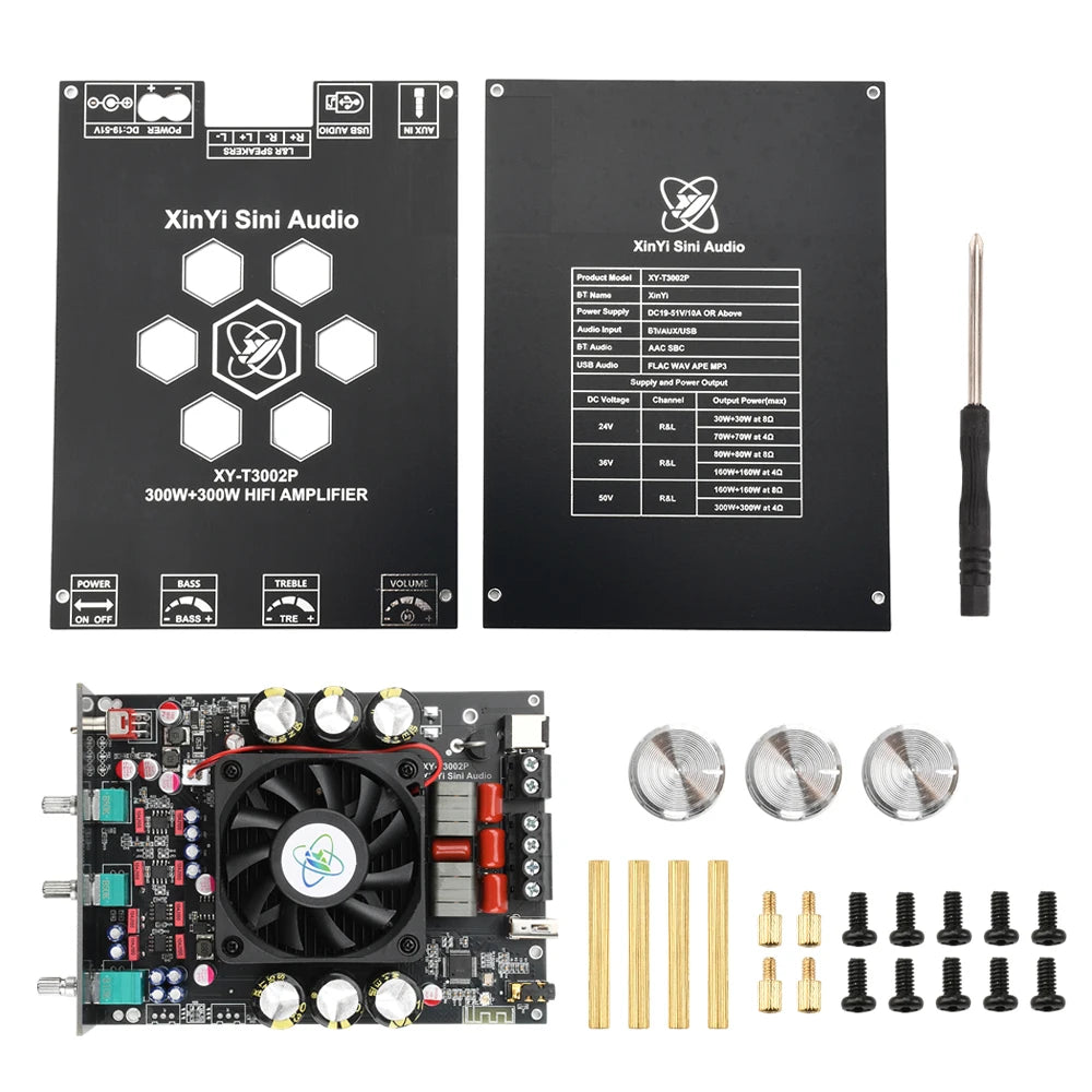 Upgraded 300W * 2 Bluetooth Digital Amplifier Board Module With High Low Frequency Adjustment TPA3255 Supporting APP XY-T3002P