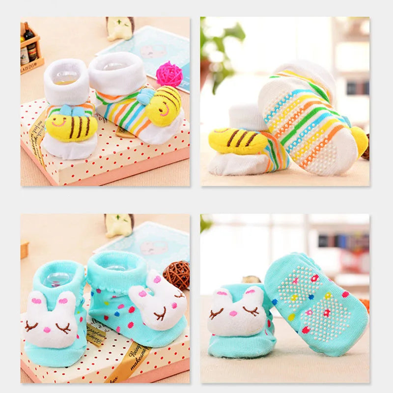 Baby Socks Toy Slipper Girls Boys Newborn Accessories Anti Slip Animal Kids Toddlers Gift Clothes Infant Stuff Children Bear