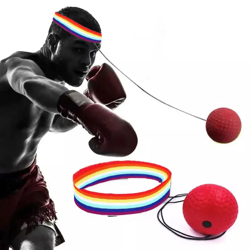 1 Piece of Boxing Reaction Ball, Boxing Speed Ball, Decompression, Evasion, Sanda Training Equipment, Home Boxing Head Mounted R