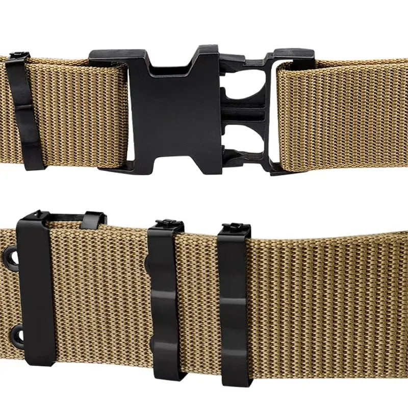 5.5CM Wide Men's Belt Outdoor Multi Function Belt High Quality Canvas For Nylon Male Luxury Belts Sports Jeans Belt Neutral Belt