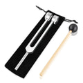 Miwayer 128Hz Tuning Fork 1/2Set -Acoustic Tuning Fork - Professional Sound Therapy Tool for Chakra Balancing & Stress Reduction