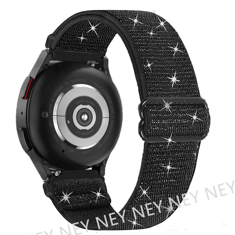 Shiny Pride Band For Samsung Galaxy Watch 6-7-4-5 pro-4 classic-Active 2 Elastic bracelet huawei watch gt 2 gt2 20mm 22mm Strap