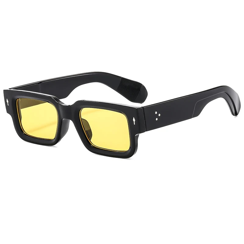 New Men's Personality Minimalist Style Sunglasses Fashion Cool Retro Rectangle Glasses Oculos De Sol Femino