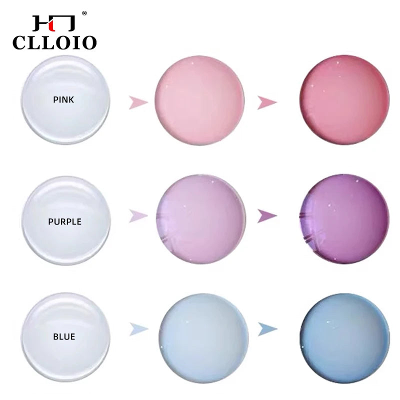 CLLOIO Photochromic Gray Brown Pink Purple Blue Lens 1.56 1.61 1.67 1.74 Prescription Lenses For Myopia Hyperopia Progressive