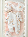 Baby Girls' Deer Four-Piece Outfit Set