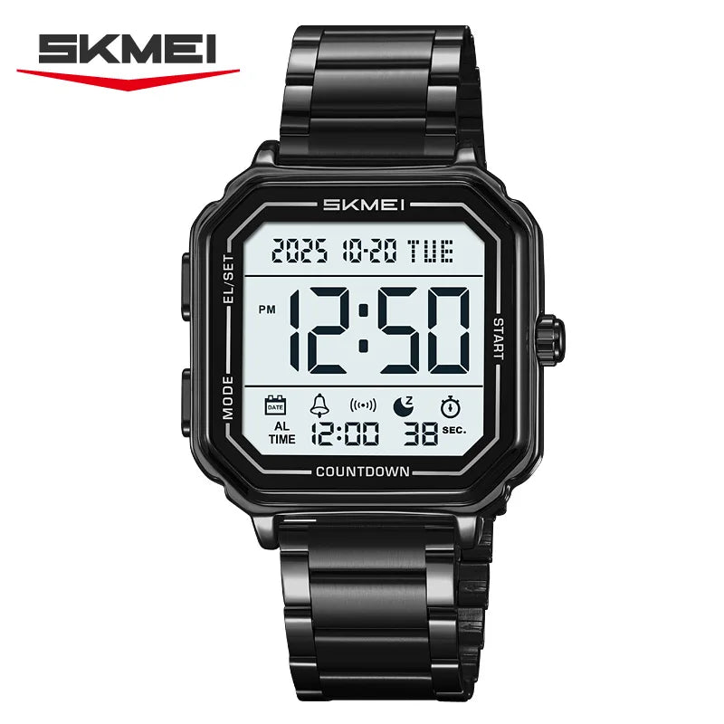 SKMEI 2559 Sport Back Light Display Casual Business Watch for Man Chronograph Digital Wristwatch 2Time Mens Clock Reloj Hom