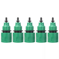 5 Pcs 4/7mm-8/11mm Plastic Garden Water Hose Quick Connector Irrigation Adapter Connector Drip Irrigation Tools