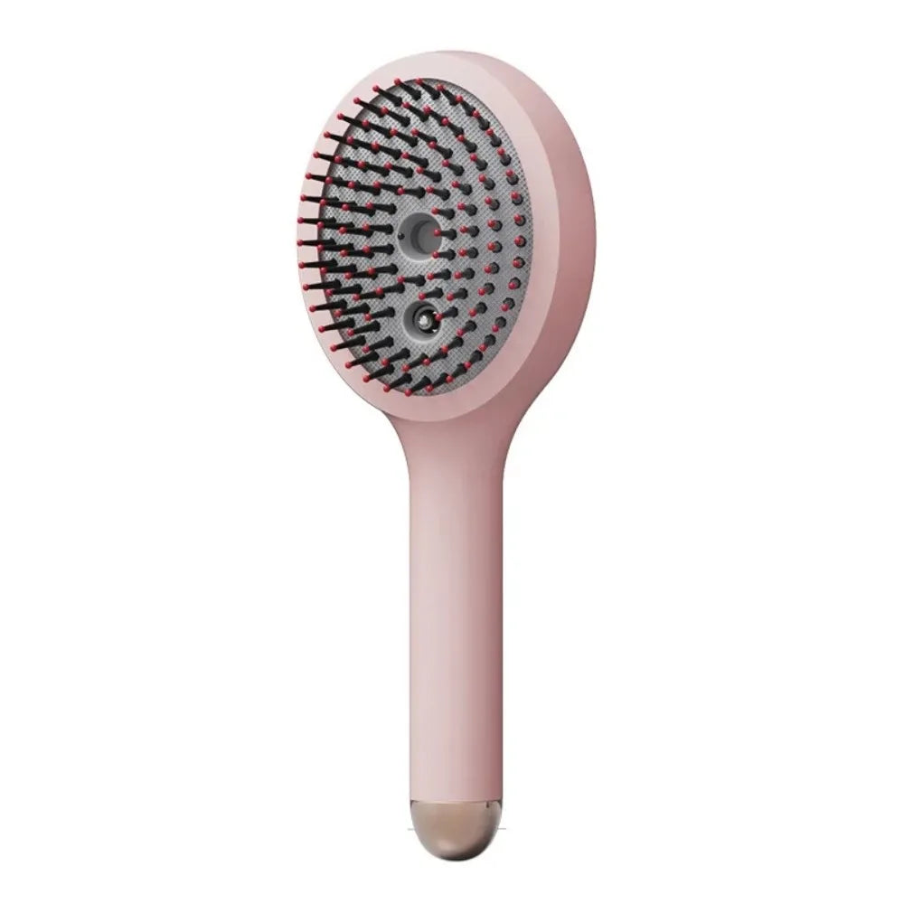 High Frequency Vibration 2-in-1 Styling Brush Hair Follicle Massage Smooth Electric Massage Spray Comb 650nm Red Light