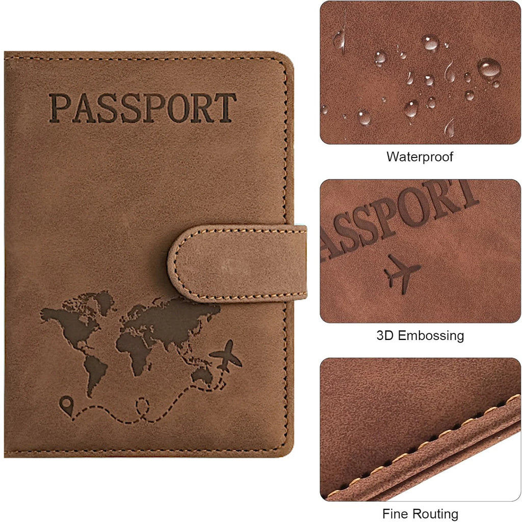 Passport Holder for Travel Essentials  Passport Wallet Cover Case for Travel  Accessories,Passport Book Holders for Women/Men