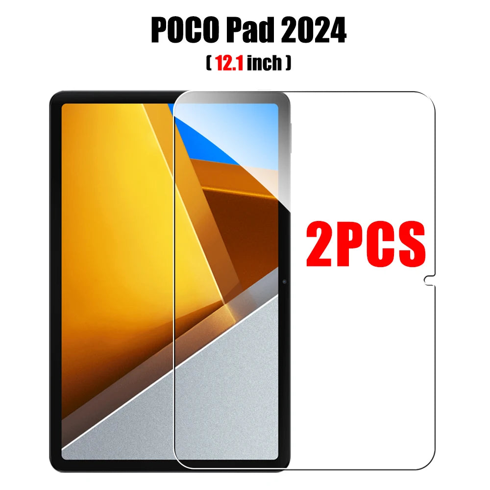 2Pcs Tempered Glass Screen Protector For Xiaomi Poco Pad M1 12.1 X1 11.2 Film