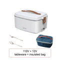 1.8L Electric Lunch Box 12V Large Capacity Car 304 Stainless Steel Food Heater Portable Keep Warm Pot Office Lunch Box 110V/220V