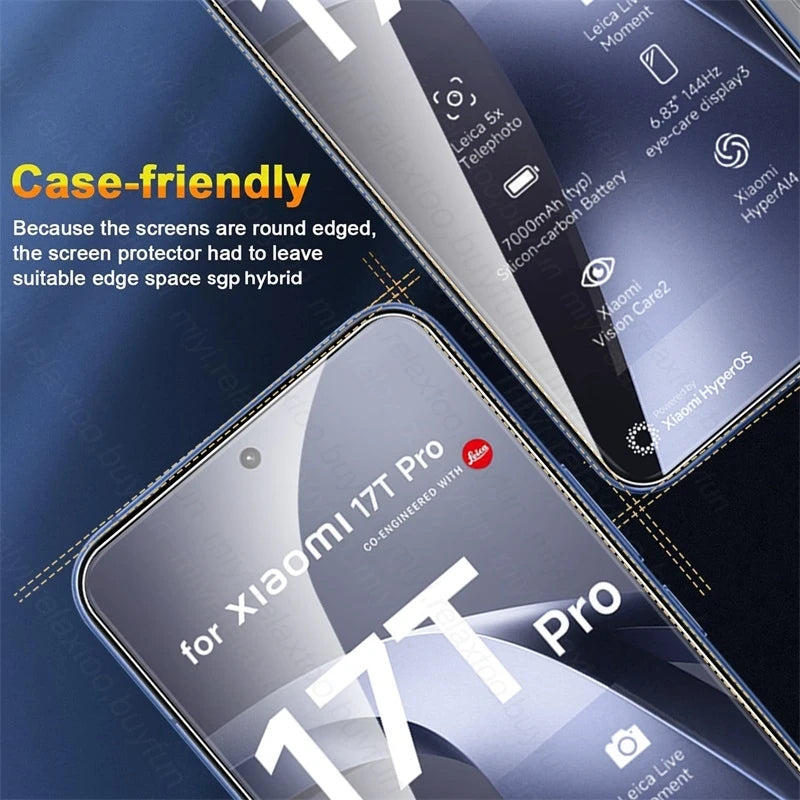 8To1 Tempered Glass for Xiaomi 14T 15T 17T Pro 5G Screen Protectors Xiaomi14T Xiaomi15T Xiaomi17T Camera Glass Xiomi Mi15T Mi17T