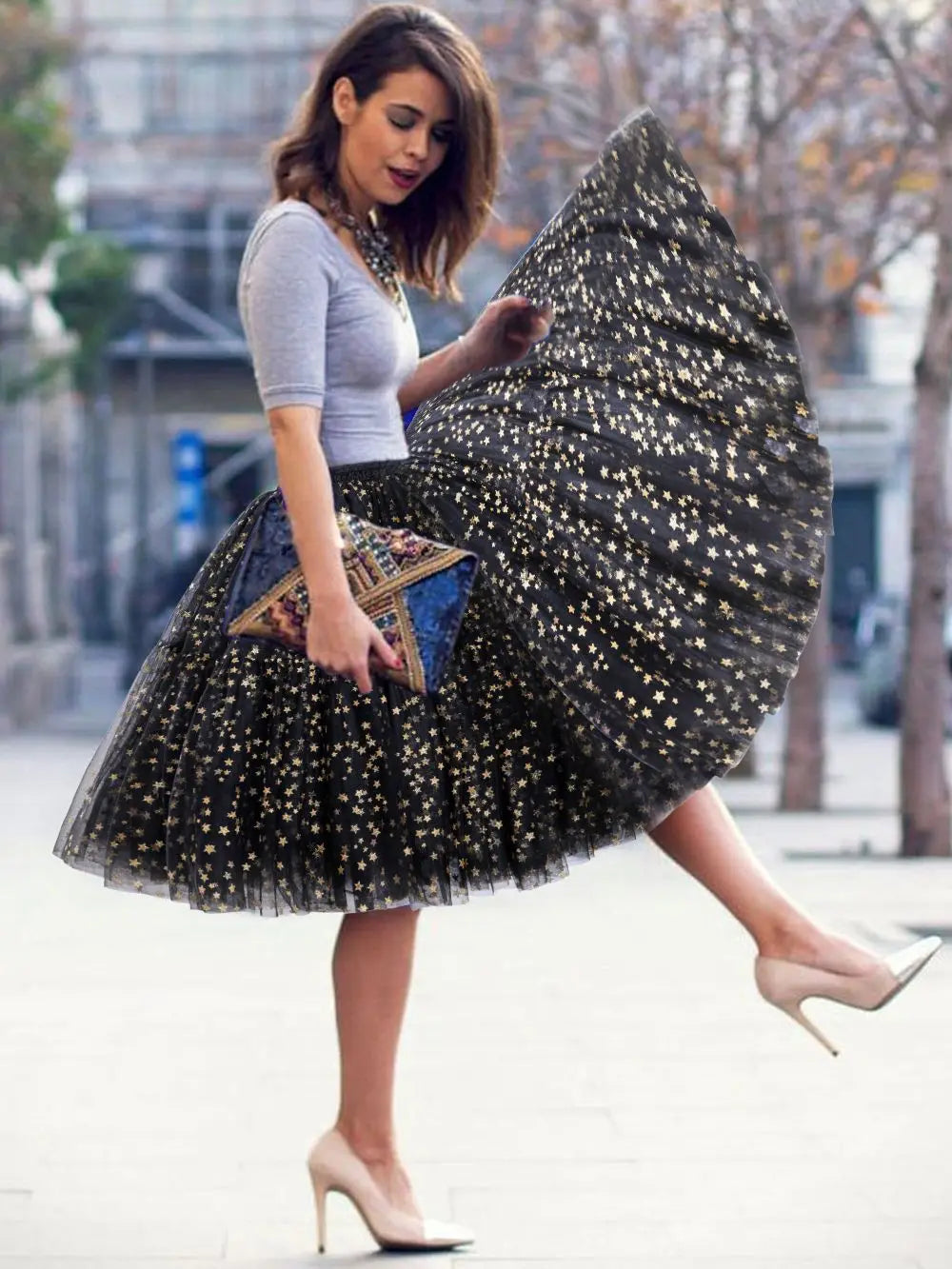 Royal Blue Multi-Layers Tutu Skirts 2024 Midi Tulle Petticoat Women's Underskirt Summer Belly Dance Cosplay Bridal Accessories