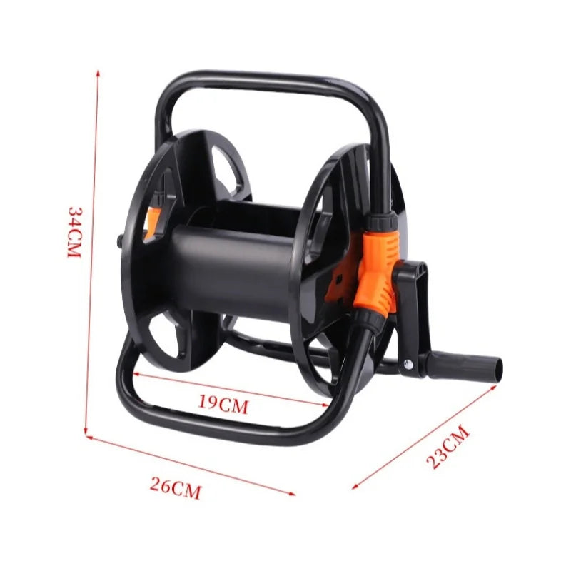 DIY Hose Reel Portable Water Pipe Storage Rack Single Arm Pipe Coiler Garden Supplies