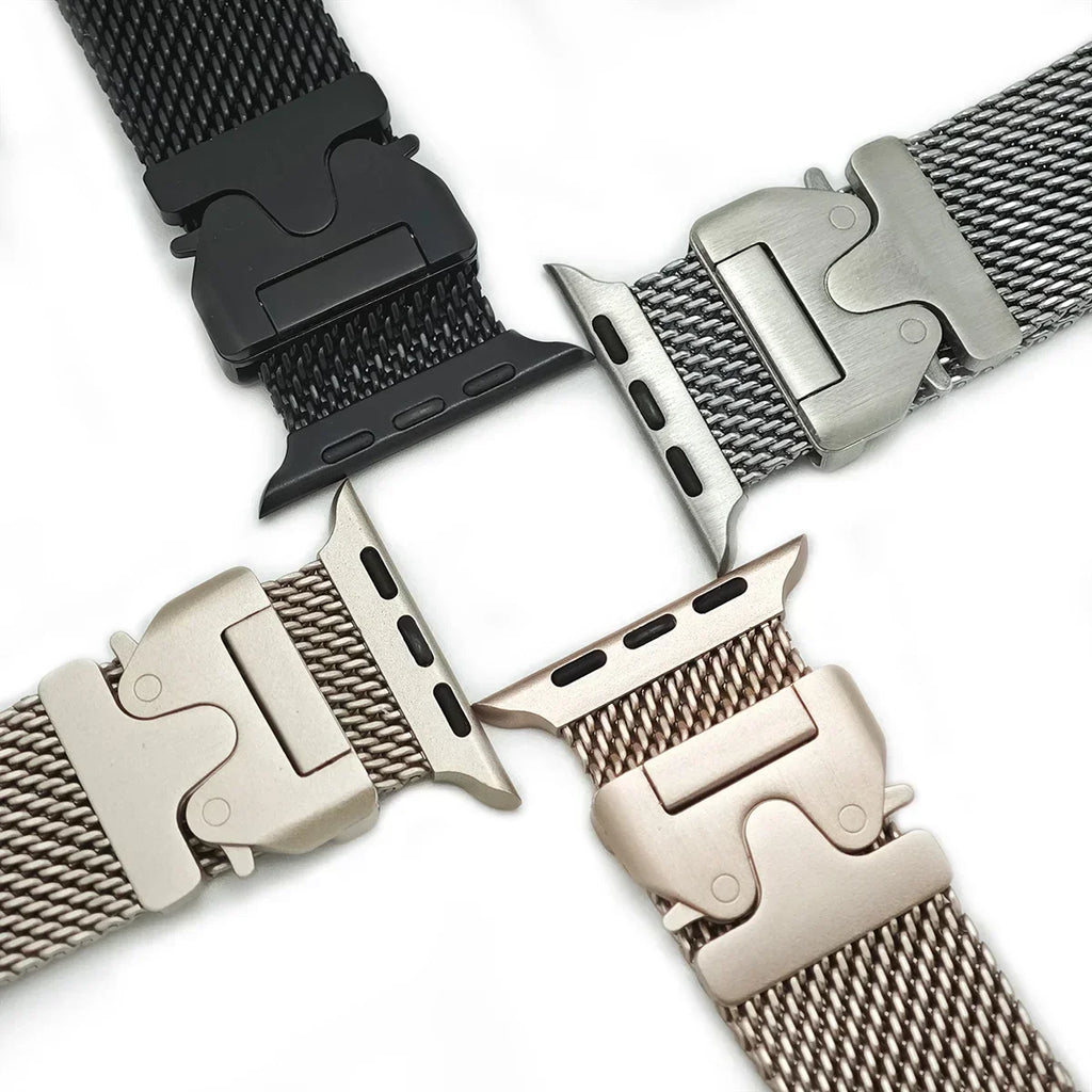 Milanese Strap for Apple Watch Band Ultra 2 49mm 46mm 42mm 44mm 45mm 41mm 40mm Loop Bracelet for Iwatch Series 10 9 7 8 5 6 SE 5