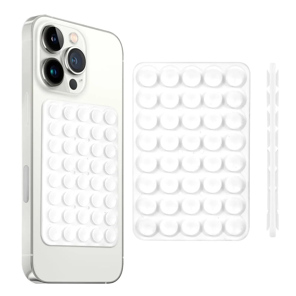Universal Double-Sided Silicon Suction Cup Phone Holder Case Mount Sticky Phone Stand Android Selfies Hands-Free Strong Grip